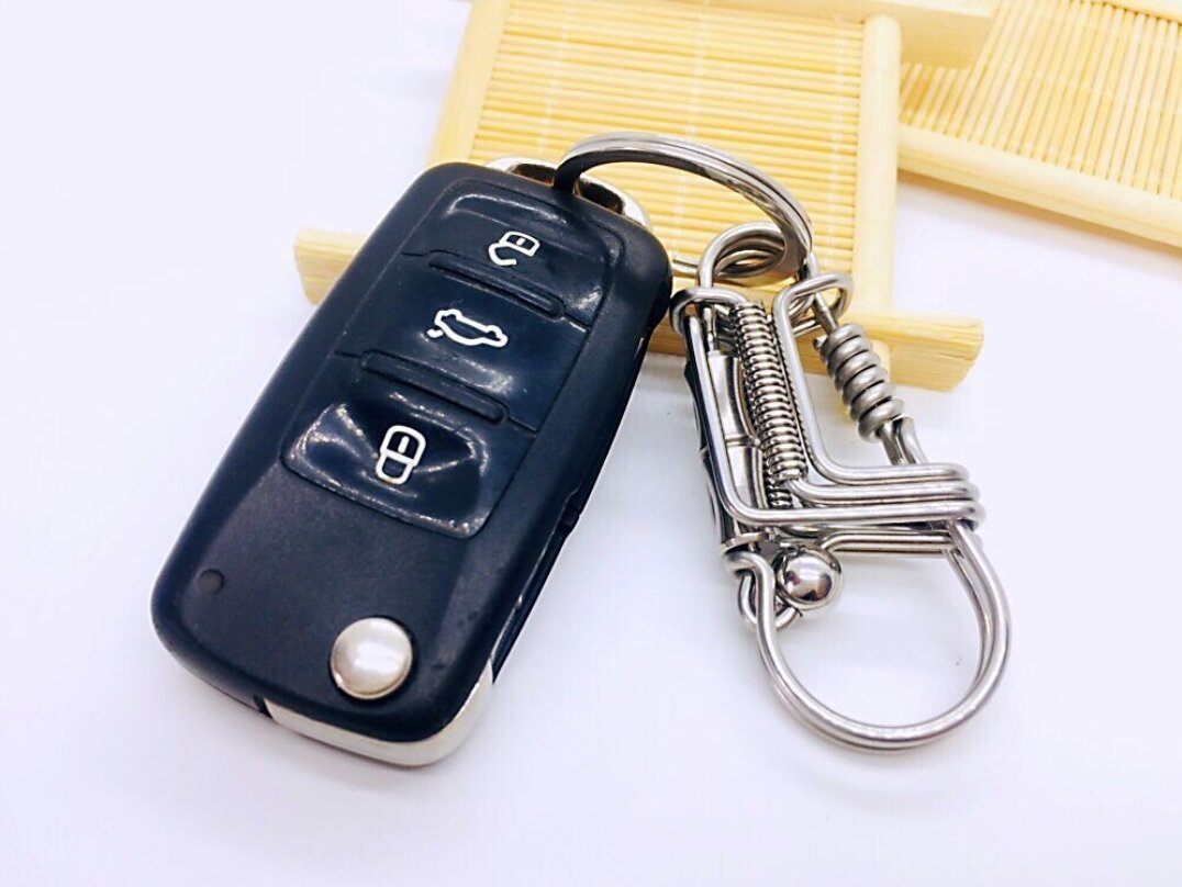 Móc khoá inox 304 nghệ nhân dừng sợi inox 2 ly độc lạ