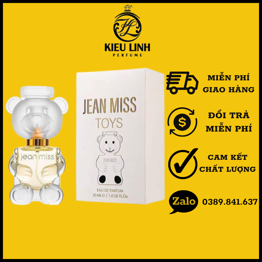 Nước Hoa Gấu Jean Miss Toy  EDP Nội Địa