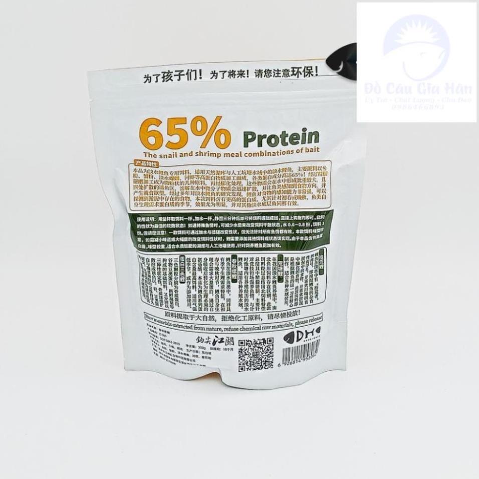 Mồi câu cá dh 65% protein - đài câu thích