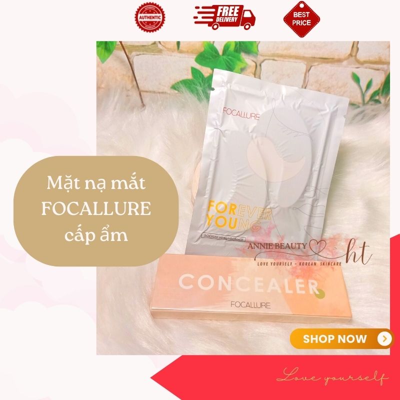Combo 5 bộ nạ mắt FOCALLURE dưỡng ẩm, bổ sung collagen, cải thiện quầng thâm, nếp nhăn, bọng mắt, tăng cường độ đàn hồi cho đôi mắt sáng tươi rạng rỡ