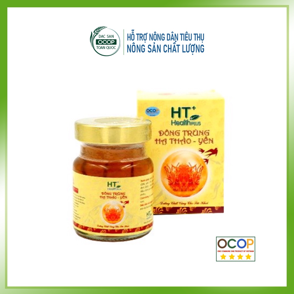 Nước Yến sào Đông trùng hạ thảo  Nước Đông trùng hạ thảo Yến: HealthPlus Thiên Ân combo 6 hũ 70ml