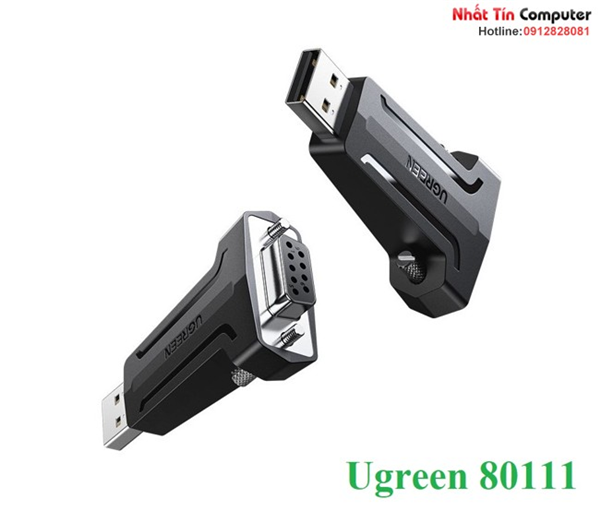 Đầu chuyển đổi usb 2.0 to com âm db9 rs232 ugreen 80111 chính hãng