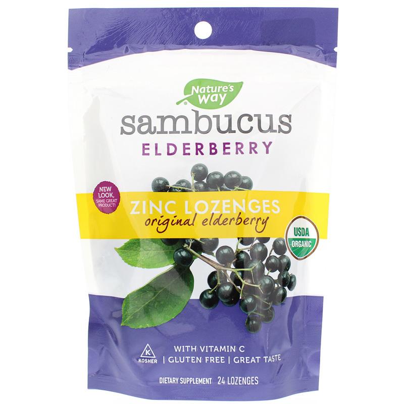 Kẹo ngậm Sambucus hữu cơ Nature's Way