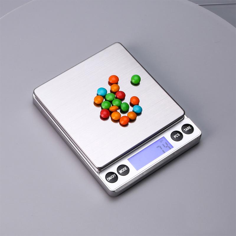 Cân tiểu ly điện tử (Xám), Cân nhà bếp mini định lượng từ 1 gram đến 1 kg dùng làm bánh cân thực phẩm chính xác cao