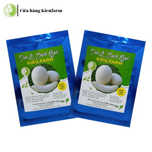 Gói 50 hạt giống dưa lê Bạch Ngọc