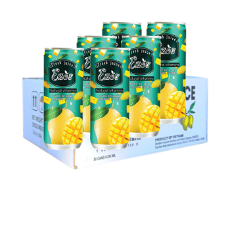 Nước ép ezos vị xoài - thùng 30 lon