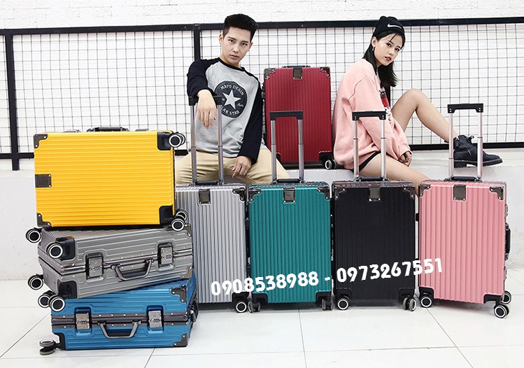 Vali khóa sập khung nhôm LYNDS siêu bền chống vỡ !!!