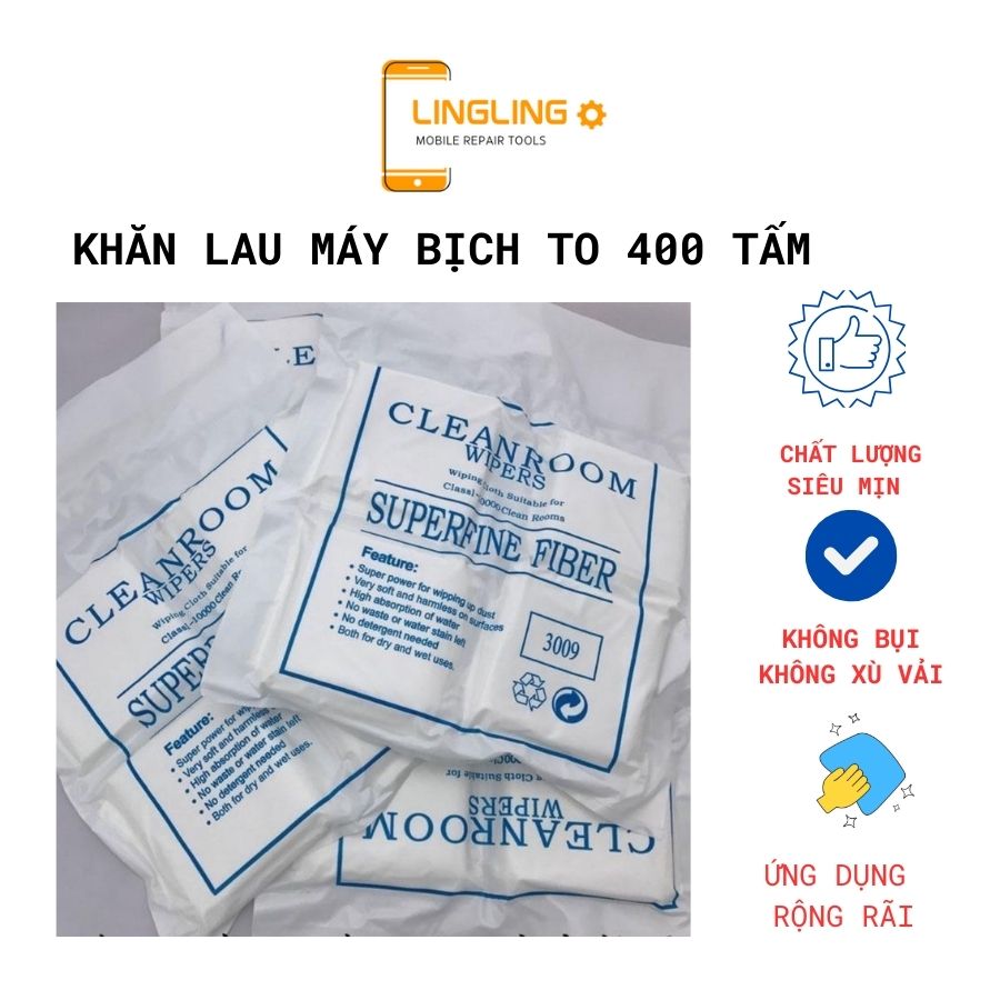 Khăn lau kỹ thuật không xơ - Dùng cho sửa chữa điện thoại