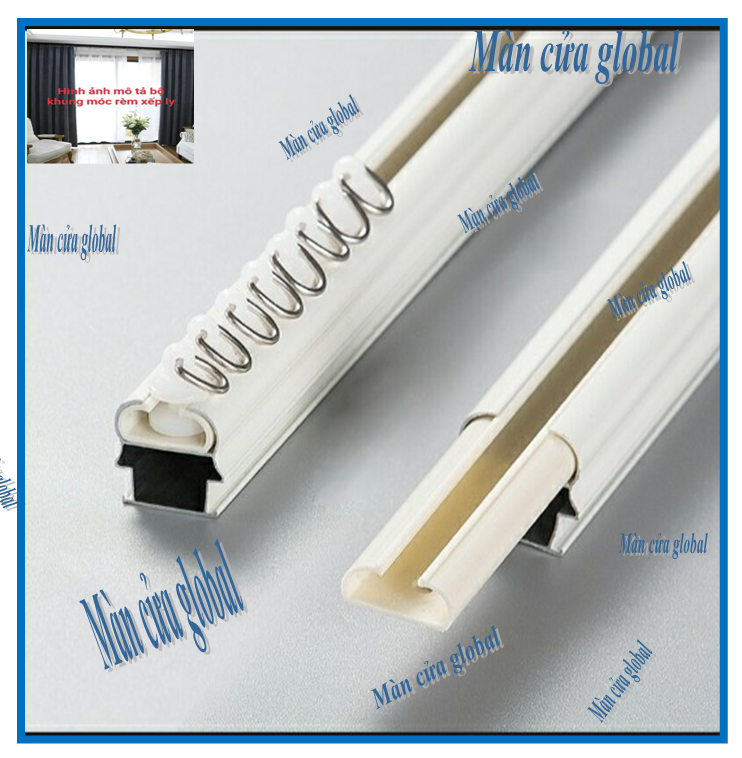 Thanh treo rèm màn cửa 0.5M đến 1.9M (combo thanh ray)