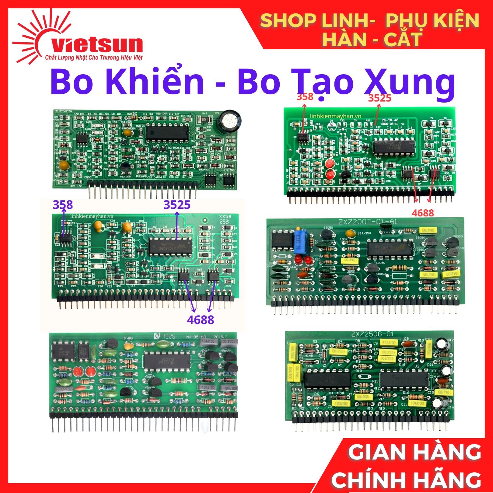 Các loại bo khiển máy hàn, Bo tạo xung máy hàn