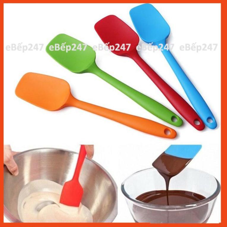 Phới thìa/múc kem silicon (phới Spatula) loại tốt bền đẹp cao cấp 28cm - eBếp247