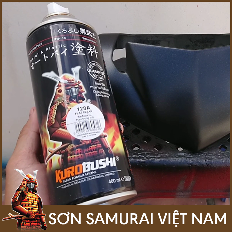 Chai phủ bóng nhám 128A sơn samurai