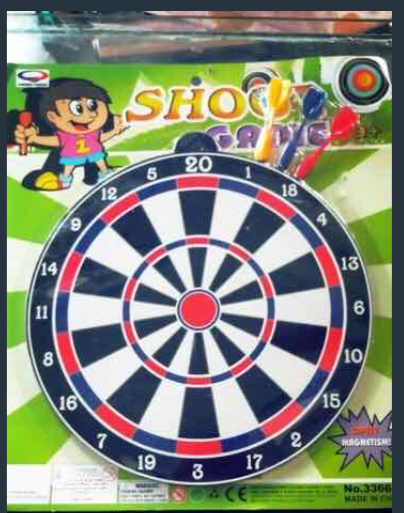 Đồ chơi phóng phi tiêu- Phi tiêu lớn- Bảng đường kính 35cm