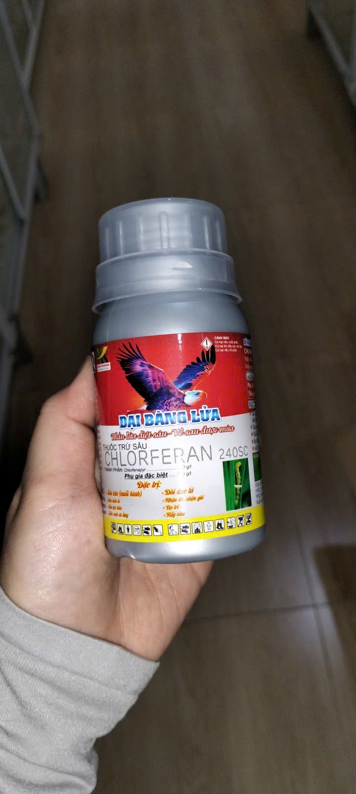 TRỪ SÂU CHLORFERAN 240SC CHAI 100ML – HIỆU ĐẠI BÀNG LỬA ĐẶC TRỊ SÂU CUỐN LÁ