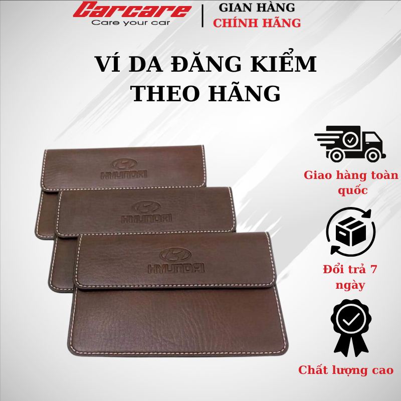 Ví Đựng Giấy Tờ Xe Ô Tô Giấy Đăng Kiểm Ô Tô Da Pu Cao Cấp {Có dập nổi logo hãng xe}- Bền Đẹp, Thời Trang, Kích Thước Nhỏ Gọn, Dễ Dàng Cất Giữ Trên Xe Và Cầm Theo