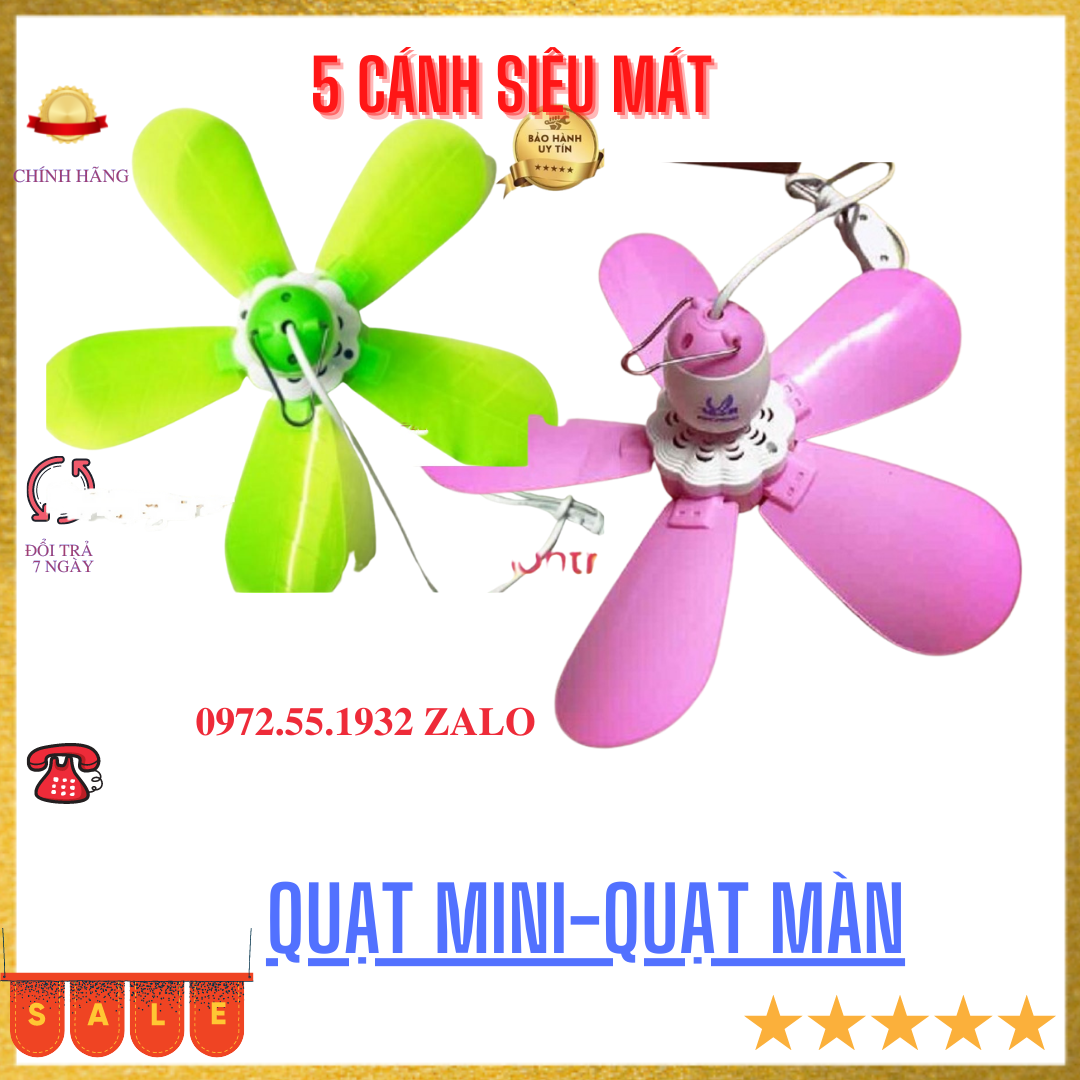 quạt trần quạt màn mini cực mát