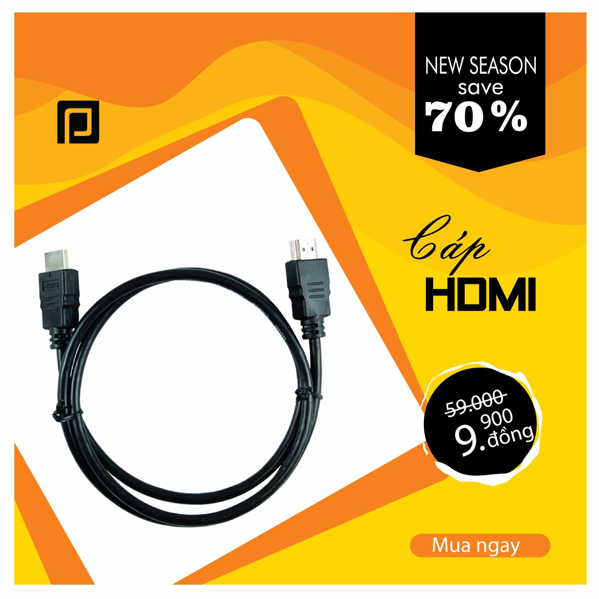 Cáp hdmi dài 1m kết nối các thiết bị có cổng hdmi