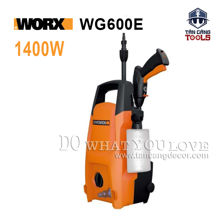 Máy xịt rửa xe cao áp worx wg600e 1400w