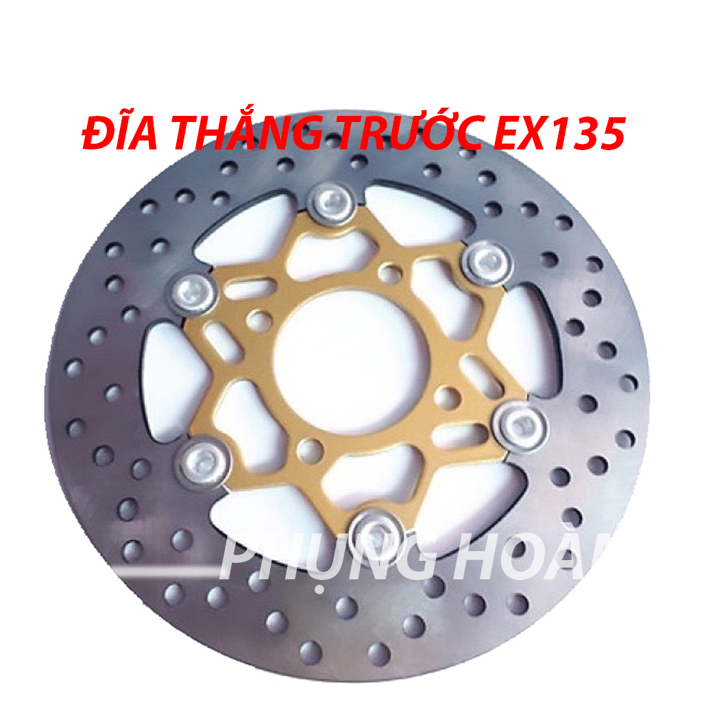 Đĩa phanh thắng trước xe exciter 135 2011-2014 hàng chất lượng cao phs