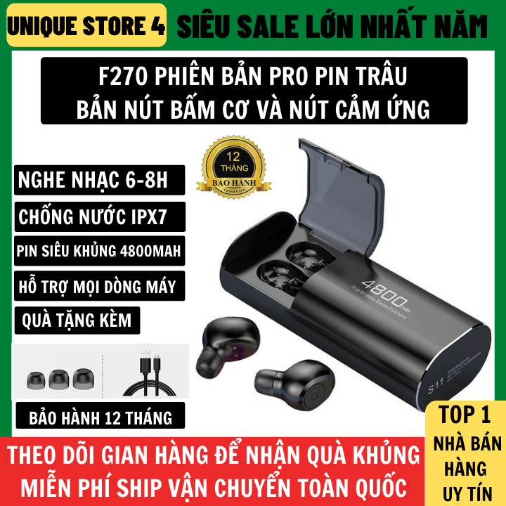 Tai nghe Bluetooth Bản Nút Bấm Cao Cấp Pin 4800 mAh, Nút cảm ứng và nút bấm cơ, bluetooth 5.0, pin trâu, Tai nghe bluetooth tai nghe bluetooth không dây tai nghe gaming tai nghe có dây