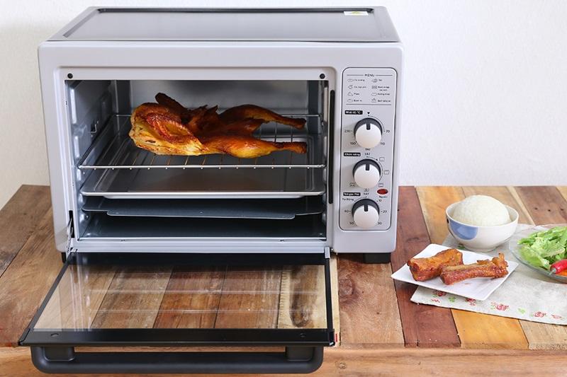 Lò nướng midea meo- 38agy5 38 lít, thiết kế hiện đại, dễ dàng sử dụng, chức năng hiện giờ phù hợp