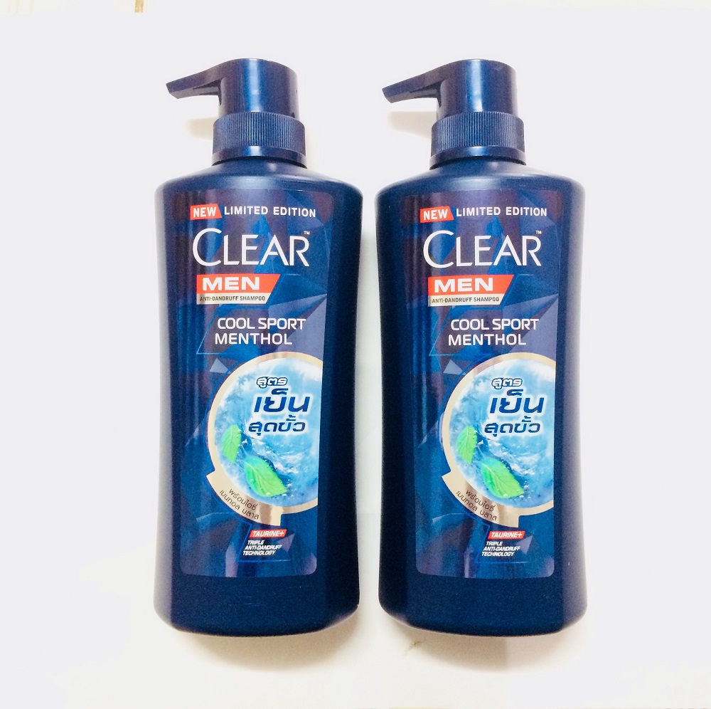 Dầu gội clear men cool sport menthol dành cho nam - thái lan 450ml