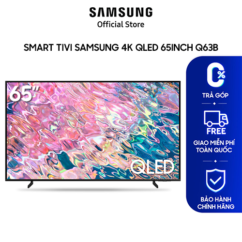 Smart tivi samsung 4k qled 65 inch q63b