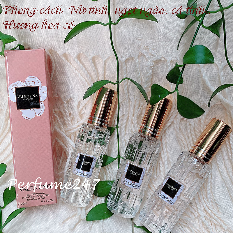 COMBO 3 NƯỚC HOA NỮ MINI CHIẾT PHÁP 20ML THƠM LÂU -MÙI VALETINO