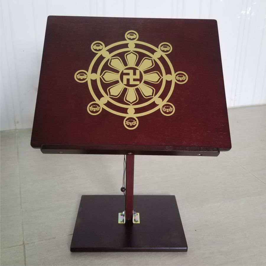 Kệ tụng kinh - Bàn đọc sách mini. Có thể xếp gọn sau khi sử dụng.