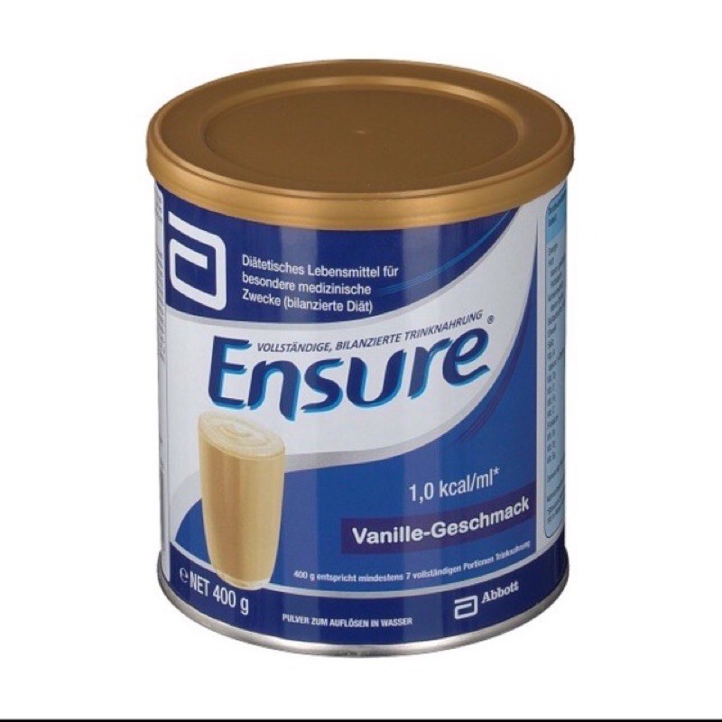 Sữa bột ensure abbott đức hộp 400g hương vani date t5/2023