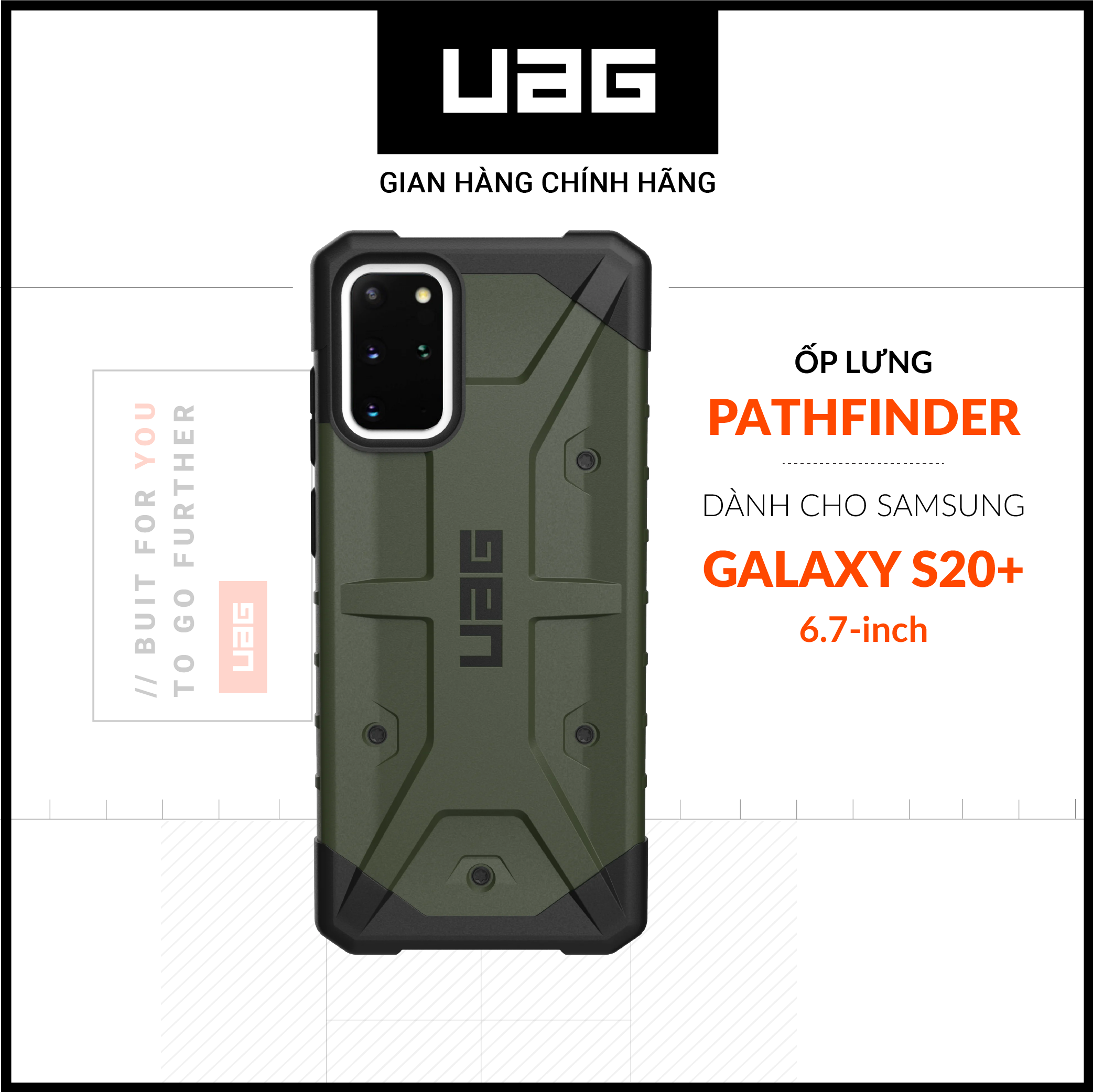 Ốp lưng UAG Pathfinder cho Samsung Galaxy S20 Plus