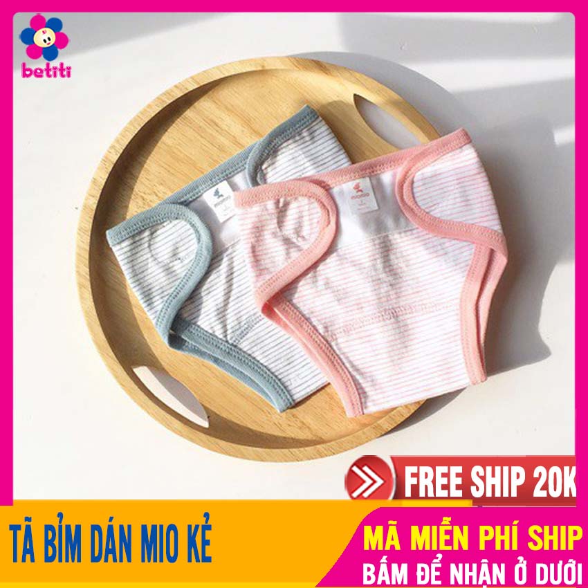 Tã Vải Dán MIO MIO Kẻ 100% Cotton Mềm Mại, Bền Đẹp, Co Giãn, Không Bị Sờn Vải Khi Giặt, Không Phai Màu - Tả, Tã Quần Đóng Bỉm Cho Bé Sơ Sinh, Tã Dán Sơ Sinh, Ta Dan, Ta Quan So Sinh, Quần Đóng Bỉm Cho Bé - Tã Dán Mio K