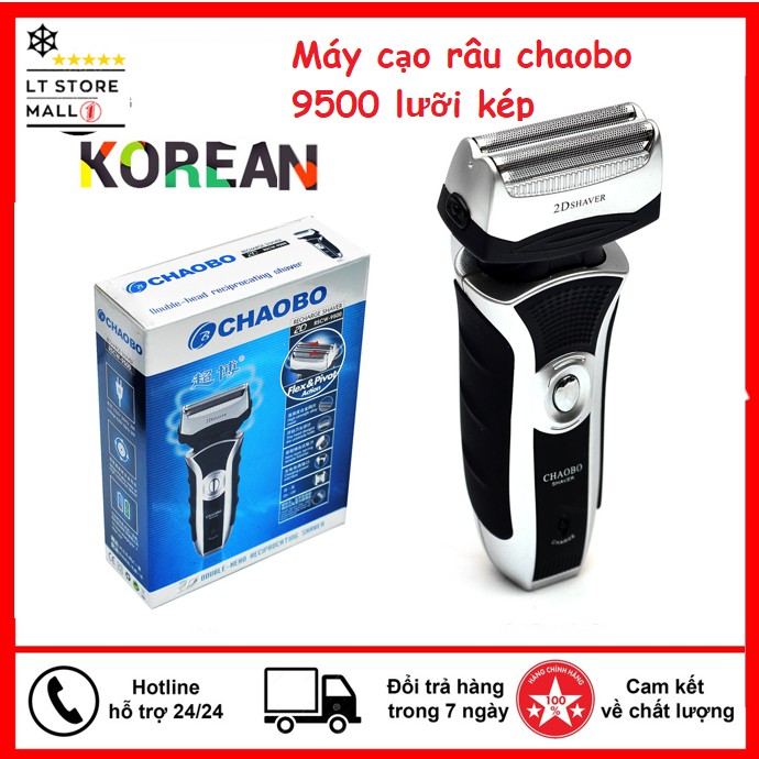 Máy Cạo Râu Lưỡi kép Chaobo 9500 Bền Đẹp