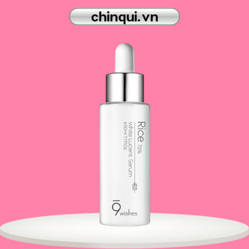 [HCM]Tinh Chất 9Wishes Chiết Xuất Gạo Cấp Ẩm & Làm Sáng Da Rice 72% White Lucent Serum 50ml