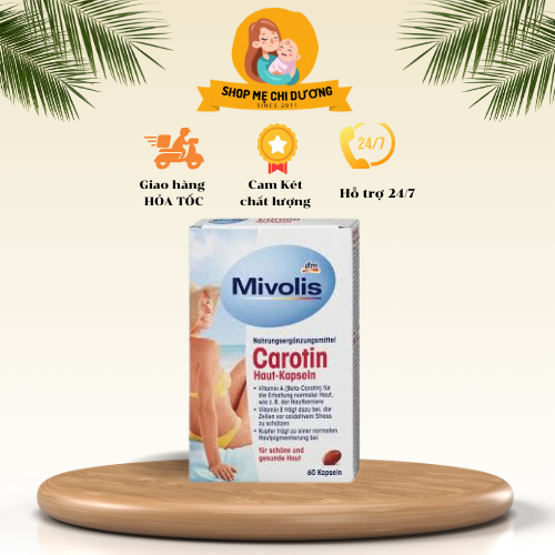 Viên nhả nắng bảo vệ da Carotin Movilis - Xuất xứ Đức