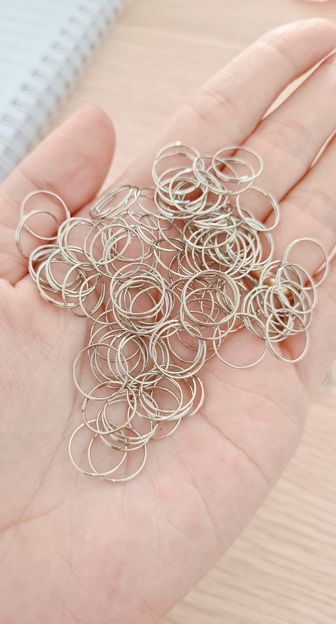 50gr khoen làm móc khóa, làm rèm cửa, handmade