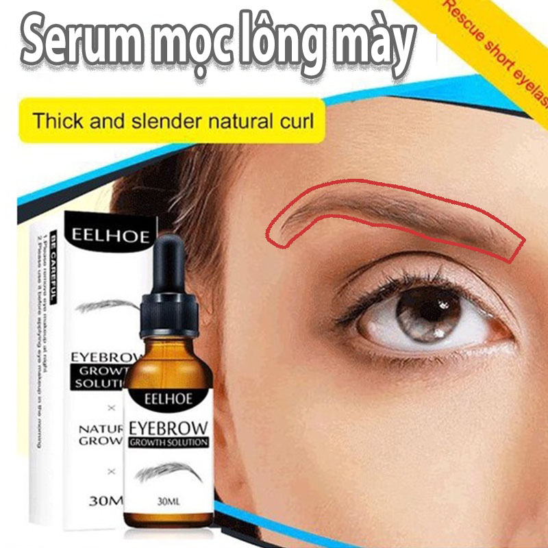 Dung dịch kích thích lông mày mọc nhanh chóng màu đen tự nhiên cho nam và nữ Serum dưỡng mày Serum Kích Thích Mọc Râu Mọc Lông Mi Mọc Lông Mày 30ml giúp lông mày dày đẹp tự nhiên sau