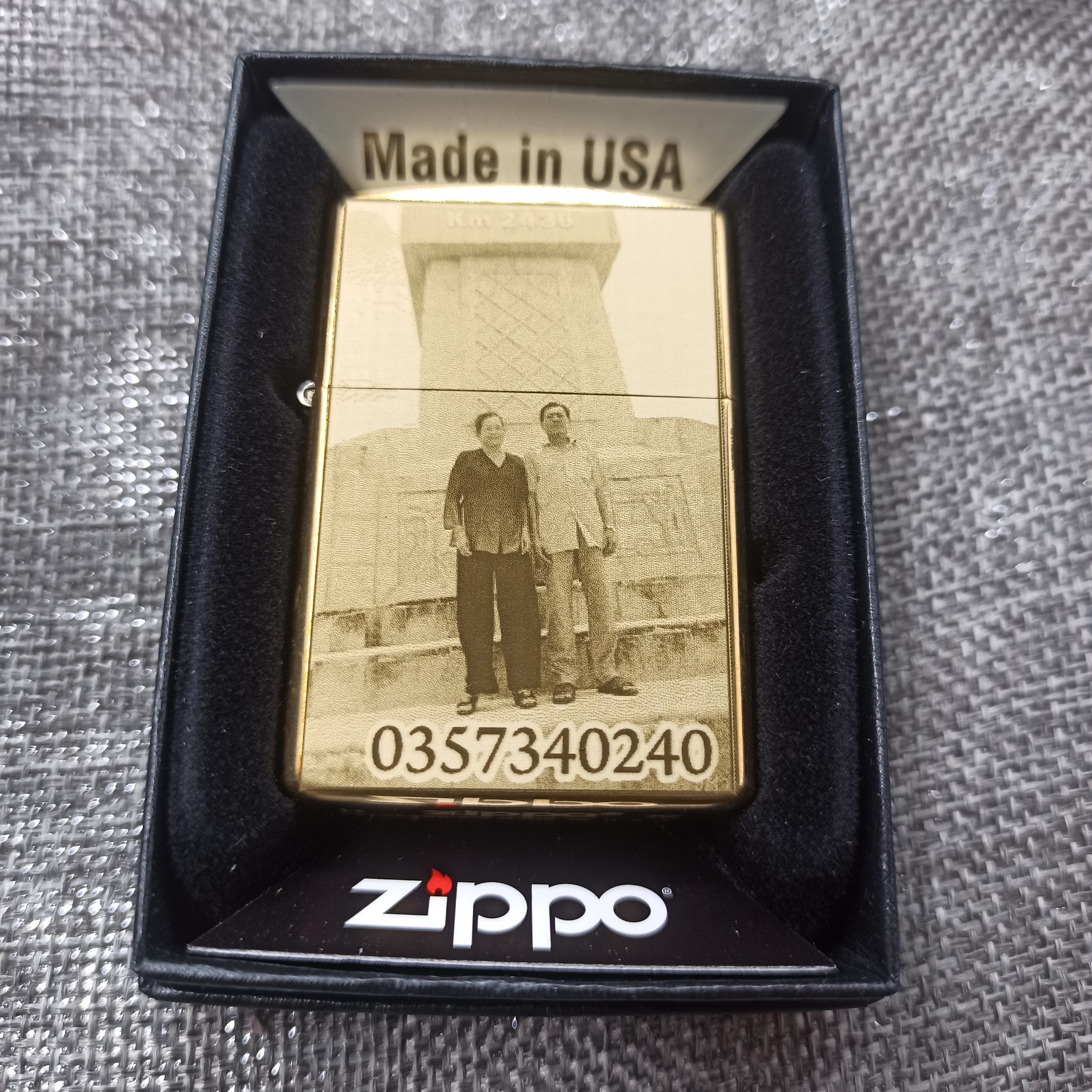 Bật lửa zippo đồng nguyên khối khắc theo yêu cầu, khắc chứ, khắc hình ảnh .