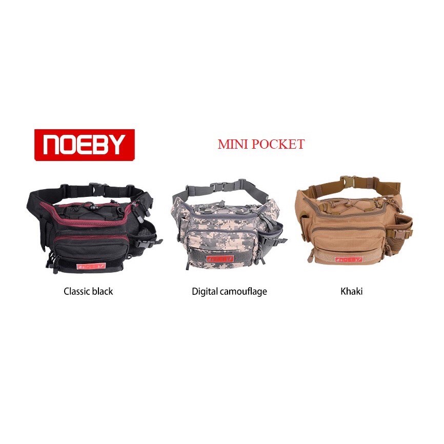 Túi đựng đồ câu lure noeby - túi đeo hông đi phượt dã ngoại - túi đựng đồ câu noeby mini pocket - đeo hông