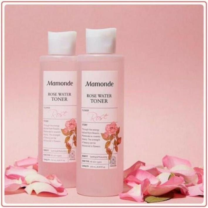 Nước hoa hồng Mamonde Rose Water Toner -Siêu dưỡng ẩm 250ml