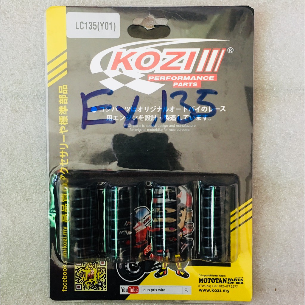 Lò xo nồi độ kozi cho exciter 135 - mã lc135- 4 lò xo