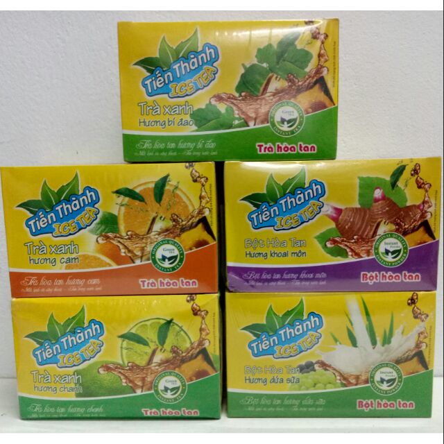 [HCM]Trà Hòa Tan Tiến Thành 1 hộp 24 gói x 10g - Đủ vị