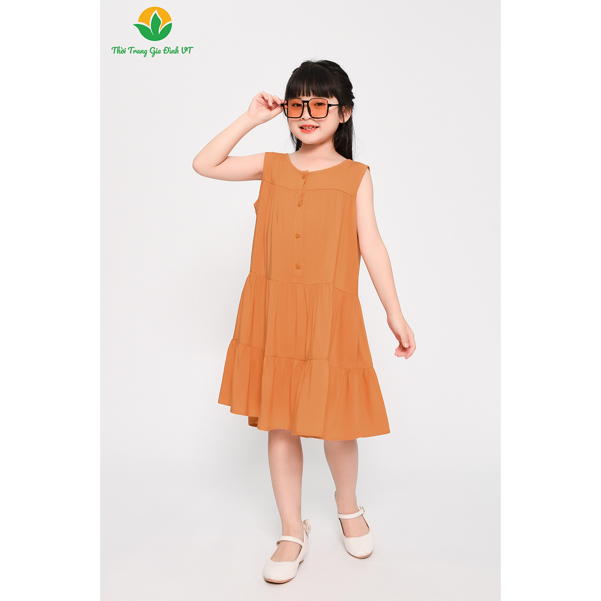 Váy lanh cho bé gái thời trang mùa hè Việt Thắng - V62.2304 - MixASale