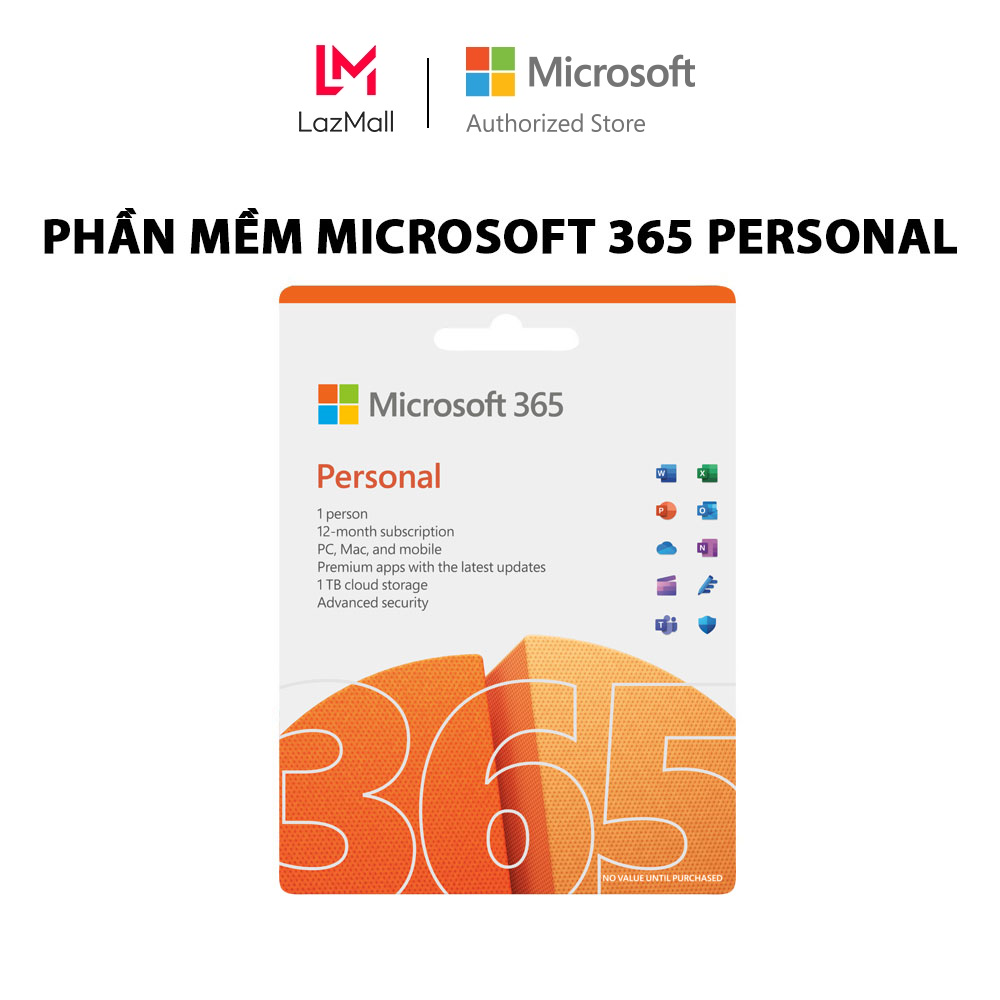 [ KEY GIA HẠN hoặc MUA MỚI ] Phần mềm Microsoft 365 PERSONAL | 12 tháng | Dành cho 1 người| 5 thiết bị/tài khoản | Word, Excel, PowerPoint | 1TB OneDrive