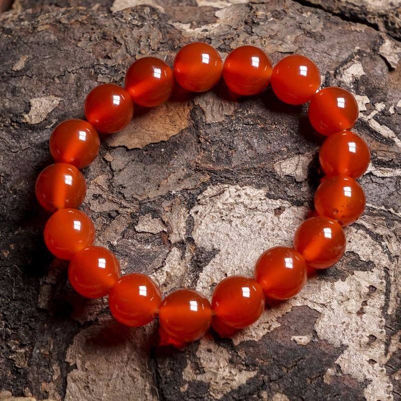 [HCM]Vòng tay đá thạch anh đỏ thiên nhiên 10ly