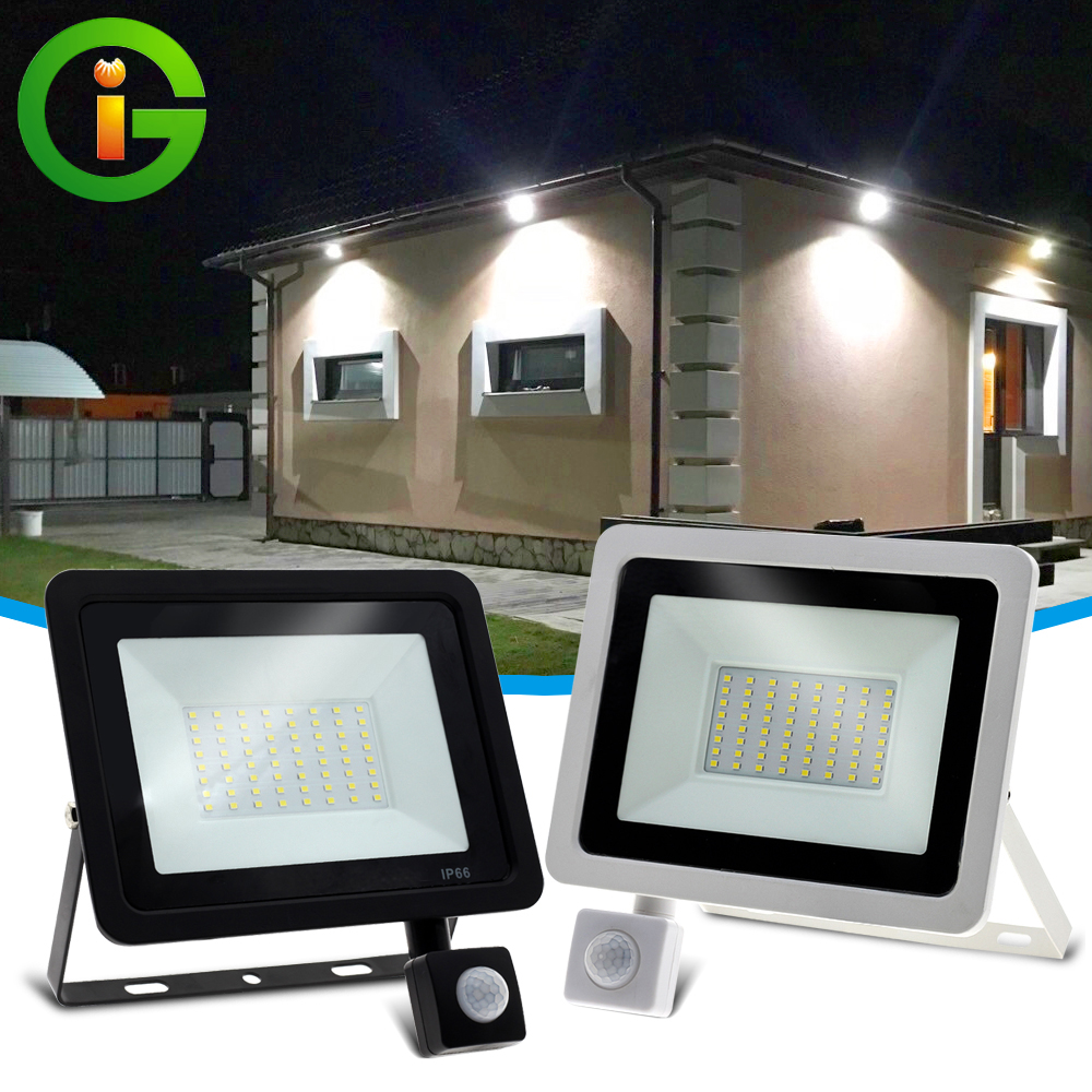 Đèn pha led siêu mỏng, đèn phản quang led 220v 10w 30w 50w 100w đèn pha không thấm nước spotlight đèn tường sân vườn chiếu sáng ngoài trời