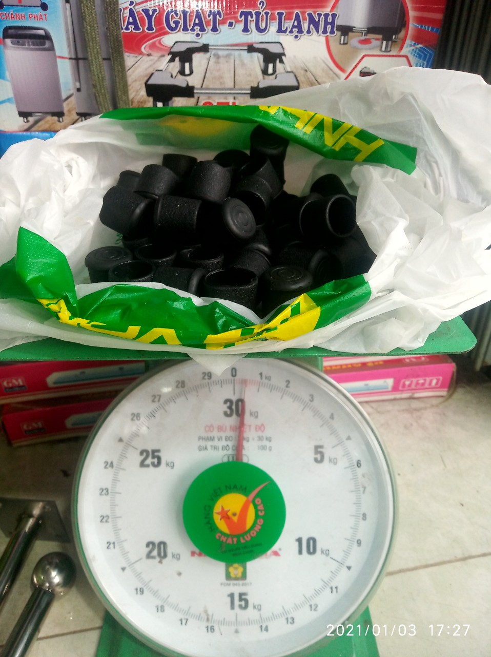 Bộ 48 nút chân ghế inox phi 22 loại mỏng