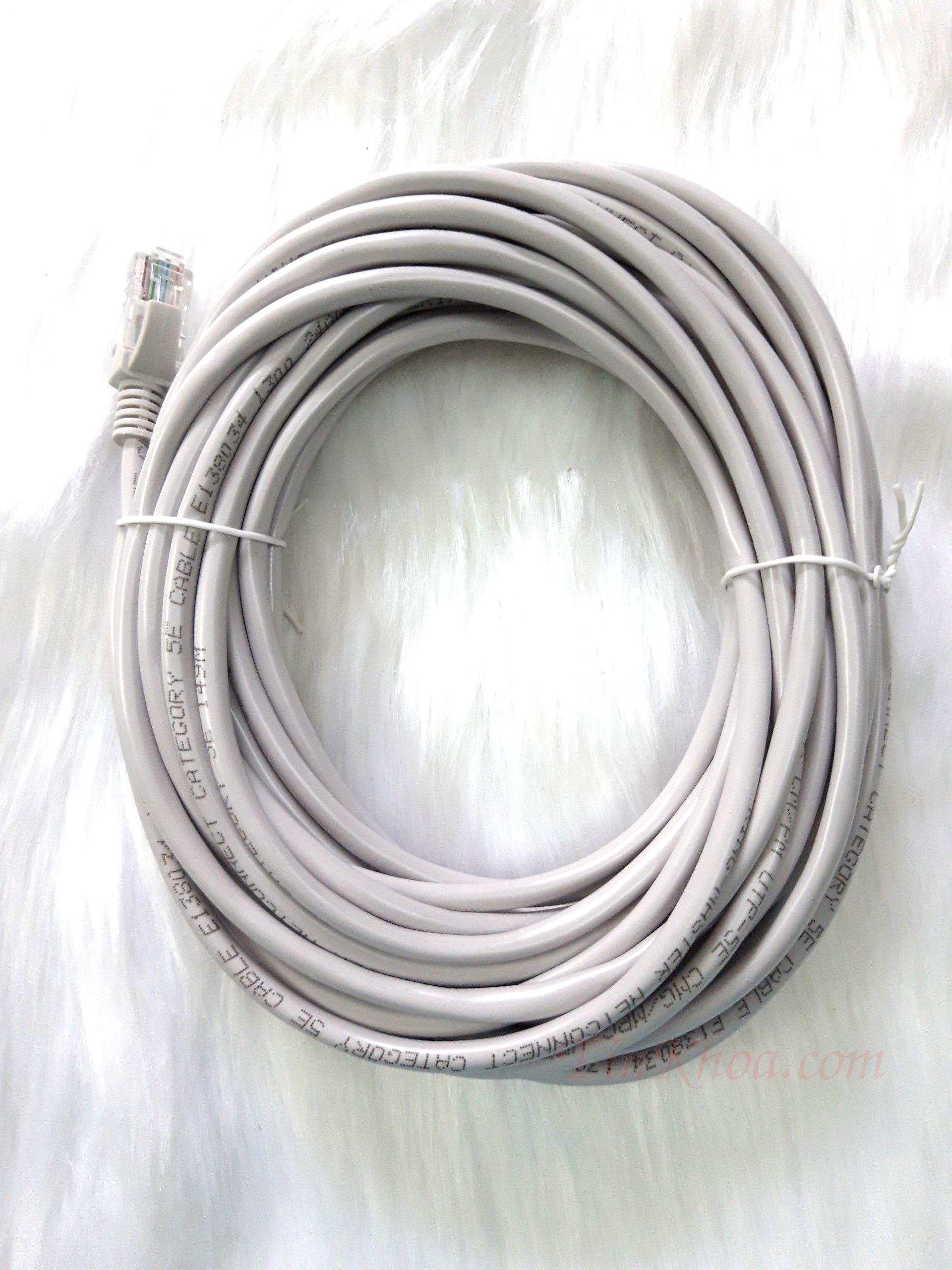 Dây cáp mạng 10m - đúc 2 đầu liền dây cat5 kingmaster