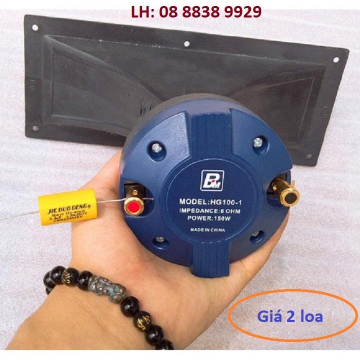 BỘ LOA TREBLE KÈN BM 350 - 2 CỦ KÈN BM CÔN 35 + 2 HỌNG 11X28CM + 2 TỤ 2.2MF - GIÁ 2 LOA