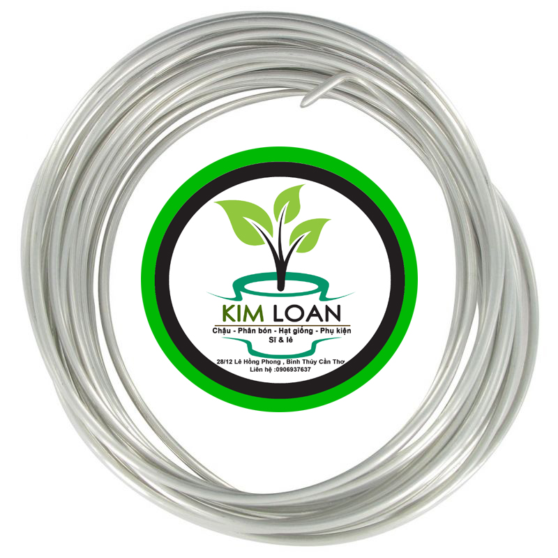(500g) Dây nhôm uốn kiểng dẻo loại 1 đường kính 6mm